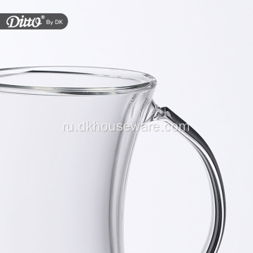 Стеклянные кофейные чашки с двойными стенками Стеклянная кружка
